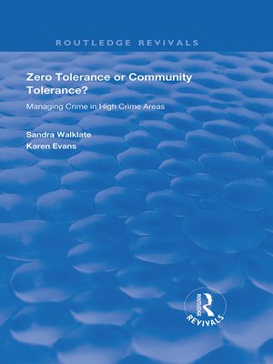cover image of Zero Tolerance or Community Tolerance?